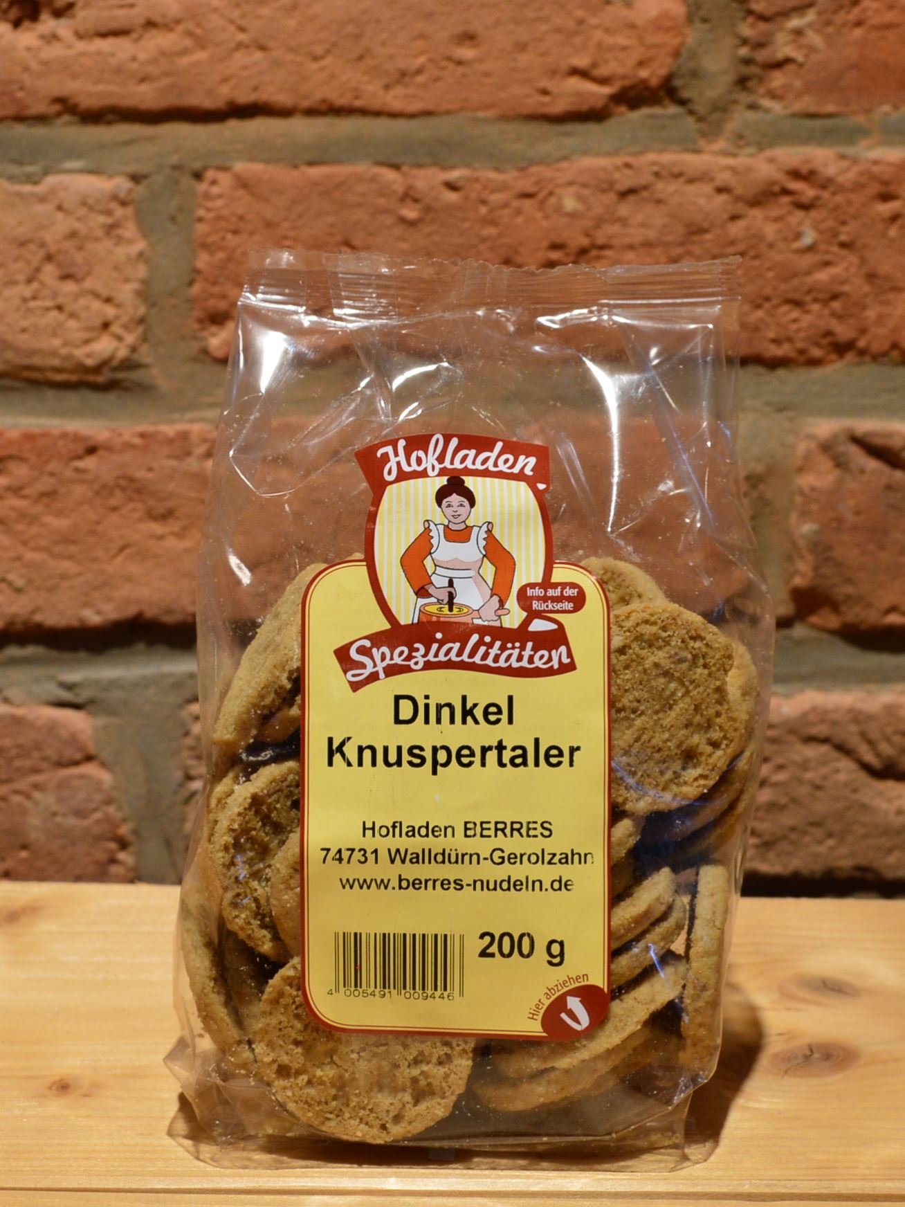 Dinkelkekse "Hofladen" 200 g (Knuspertaler, ...)