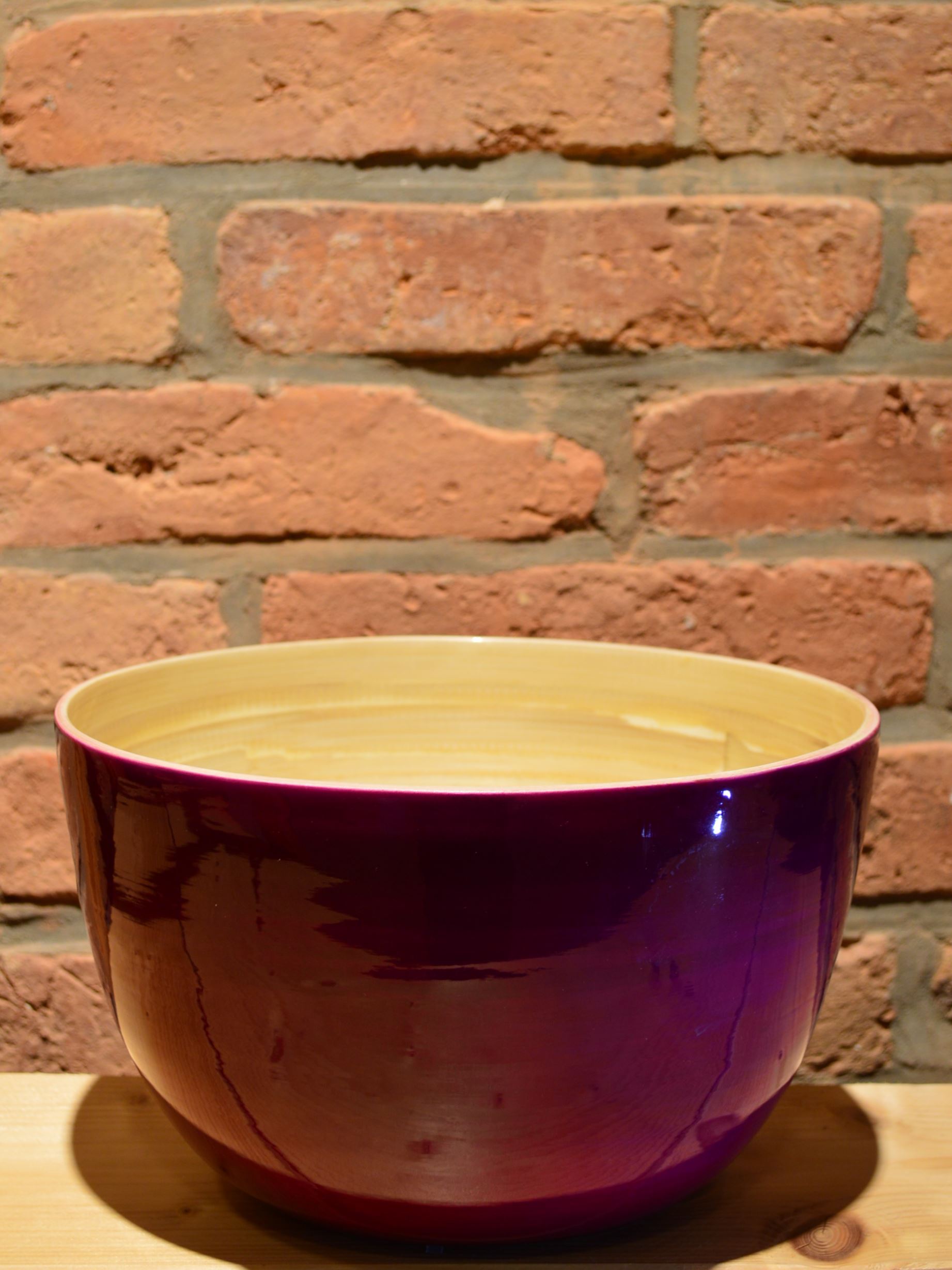 Bambus-Schüssel glänzend (div. Farben) 26x16 Bambus-Schüssel glänzend (div. Farben) 26x16