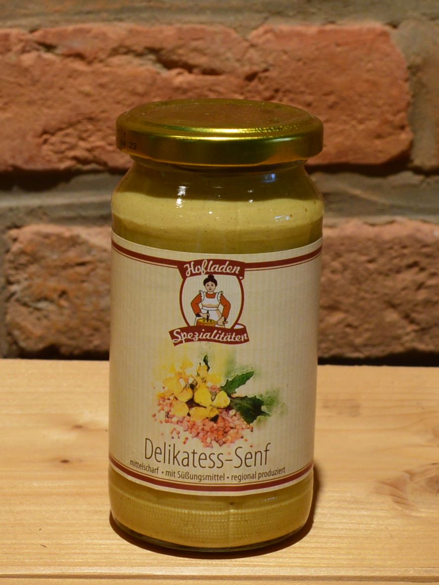 Delikatess-Senf "Hofladen" 190 ml Delikatess-Senf "Hofladen" 190 ml
